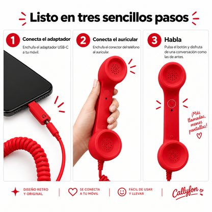 Callyfon™ Teléfono Retro para tu Celular